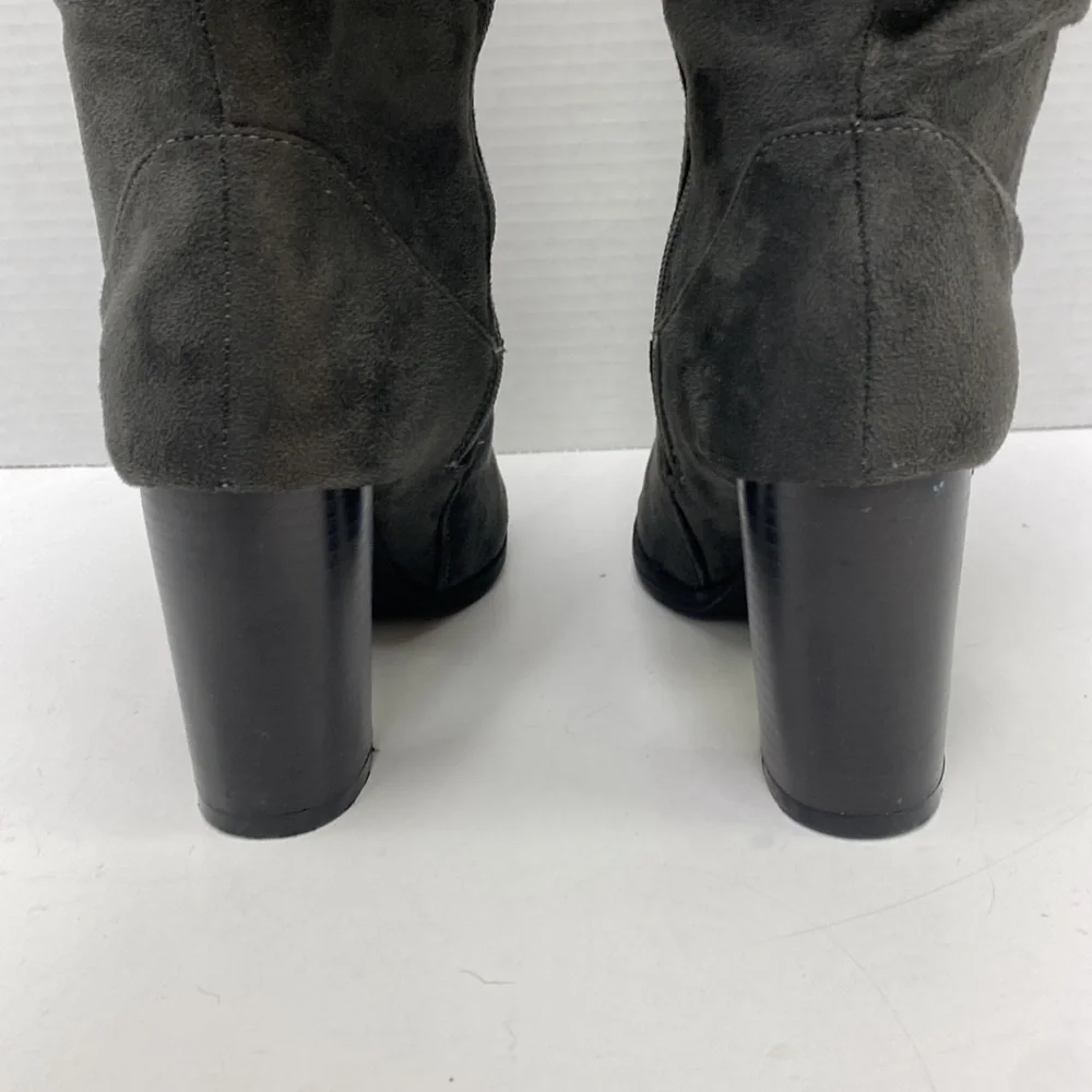 Qupid Charcoal Zinc Women’s Over The Knee Boots